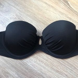 Victoria Secret Bandeau Swim Top- Black